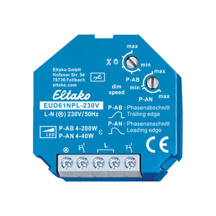 Eltako Variateur universel charge minimale seulement 4W EUD61NPL-230V