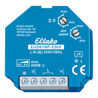 Eltako Variateur universel sans neutre pour R+L+C-charge. EUD61NP-230V
