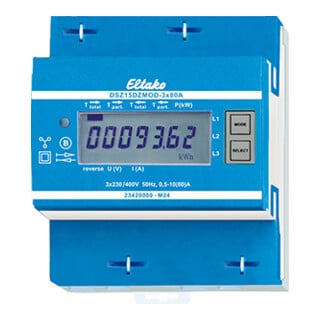 ELTAKO Zweiweg-Drehstromzähler DSZ15DZMOD 3x80A MID