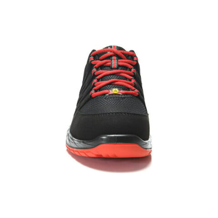 Elten Halbschuh MADDOX Low ESD, schwarz-rot, S3, 39