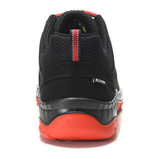 Elten Halbschuh MADDOX Low ESD, schwarz-rot, S3, 41