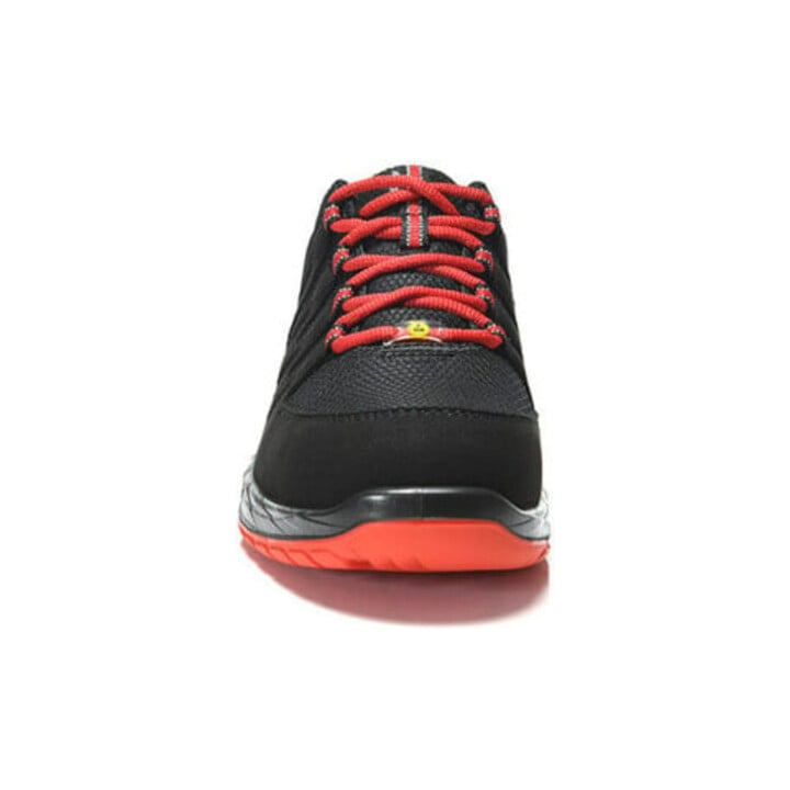 Elten Halbschuh MADDOX Low ESD, schwarz-rot, S3, 43