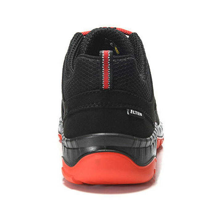 ELTEN Halbschuh schwarz-rot MADDOX black-red Low ESD, S3