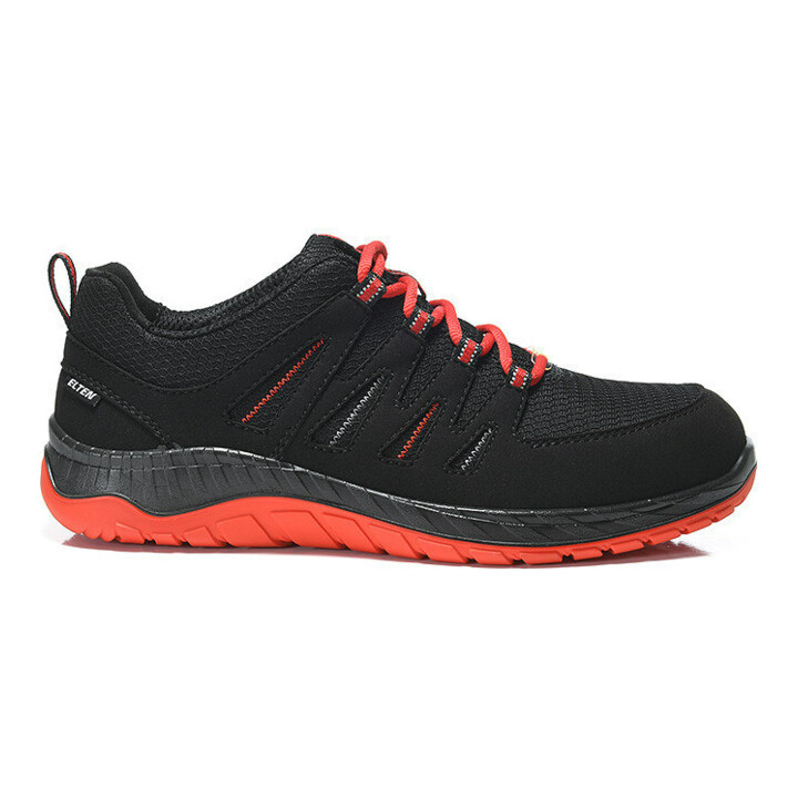 ELTEN Halbschuh schwarz-rot MADDOX black-red Low ESD, S3