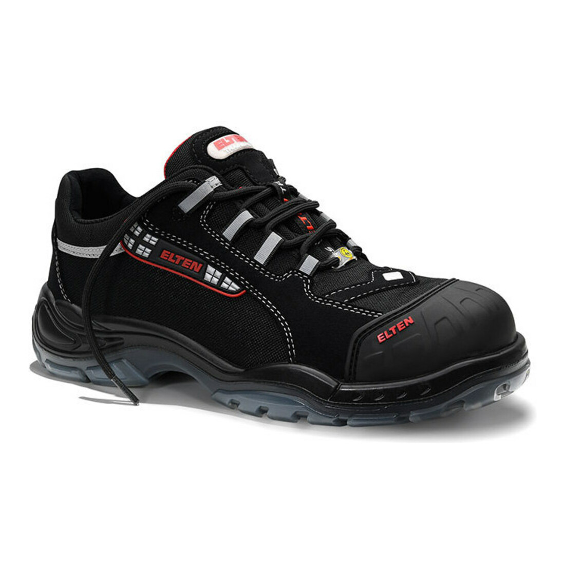 ELTEN Laag model schoen zwart/rood SENEX PRO ESD, S3, EU-schoenmaat: 38