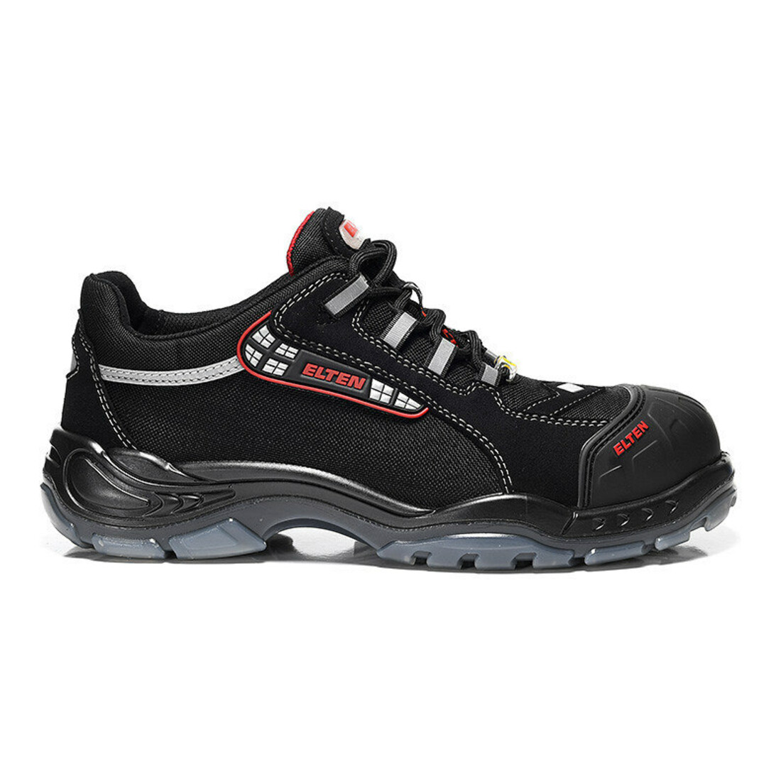 ELTEN Laag model schoen zwart/rood SENEX PRO ESD, S3, EU-schoenmaat: 38