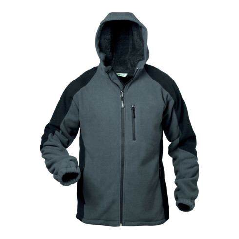 Elysee Fleecejacke Tampere Gr. L grau/schwarz 100% PES 1 St.