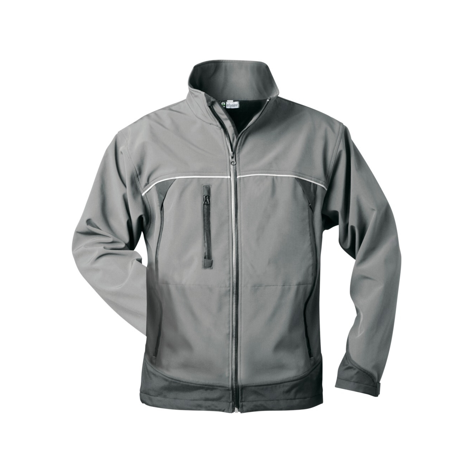 Elysee Jacke Beta, Softshell, Gr. L, grau/schwarz