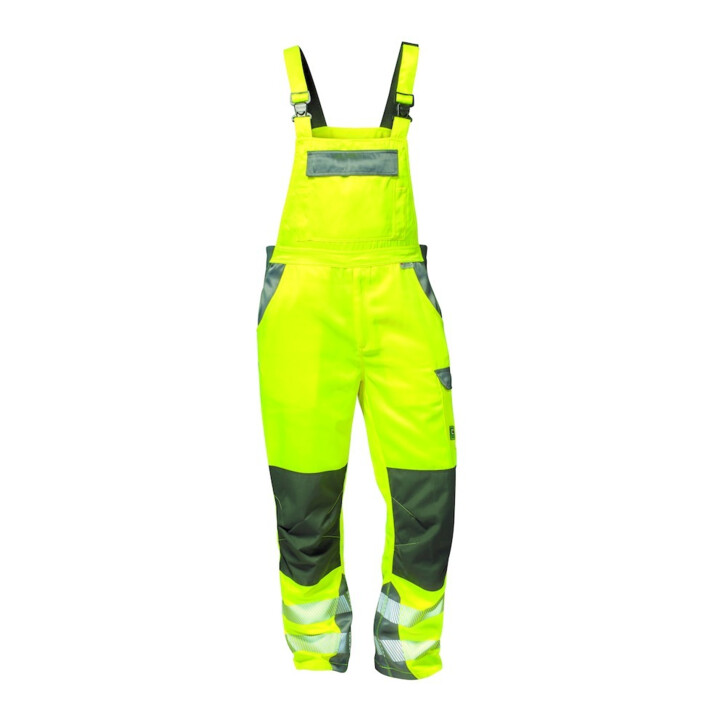 Elysee Pantalon de travail d'avertissement Colmar, T. 60, jaune/gris
