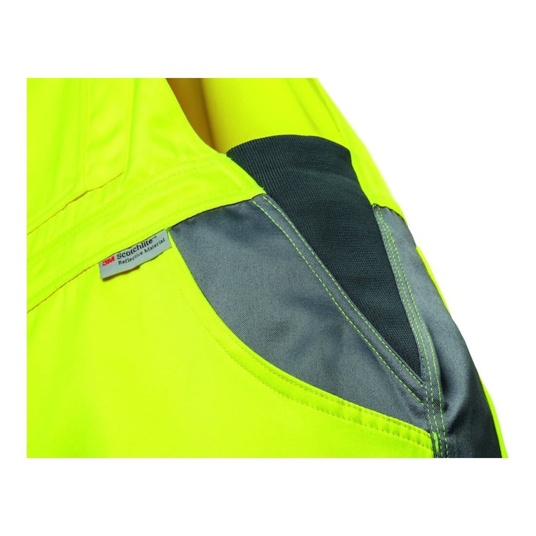 Elysee Pantalon de travail d'avertissement Colmar, T. 60, jaune/gris