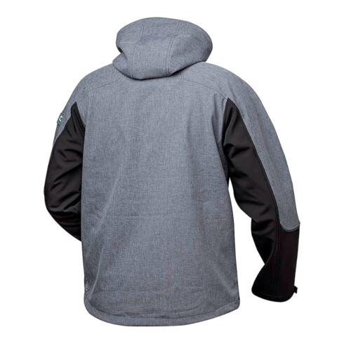 Elysee Softshell Veste Tau T. S, gris/noir