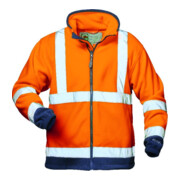 Elysee Warn-Fleecejacke Valentin Gr. 2XL, gelb/marine