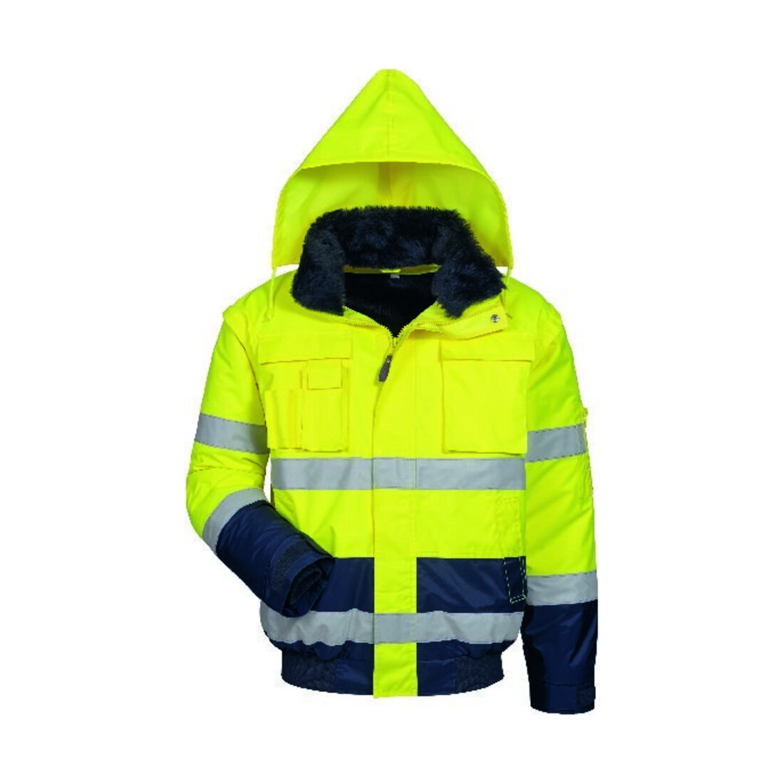 Elysee Warnjacke Volker, Gr. M, orange/marine