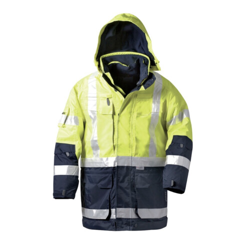 Elysee Warnschutzparka Jekyll gelb/marine