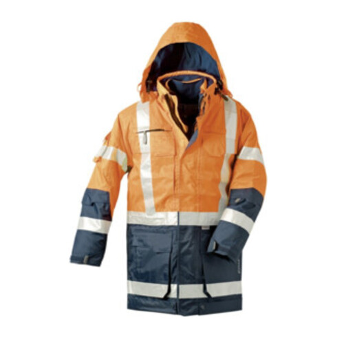 Elysee Warnschutzparka Wallace orange/marine