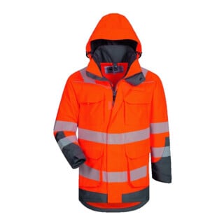 Elysee Warnschutzparka Herwin orange/grau Gr. L