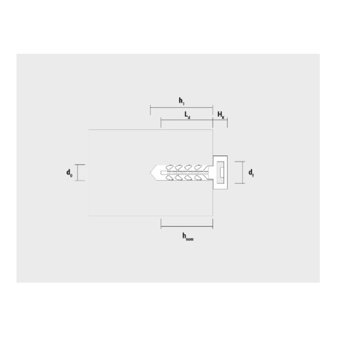 CELO Cheville à insérerFIX IFB tête large, gris 6 mm 31 mm