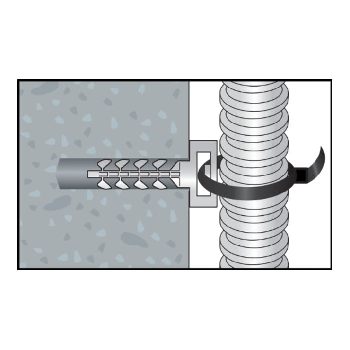 CELO Cheville InsertFIX IFS petite tête, gris 6 mm 31 mm