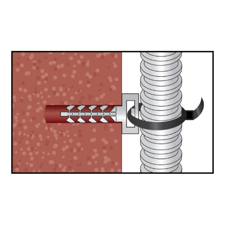 CELO Cheville InsertFIX IFS petite tête, gris 6 mm 31 mm