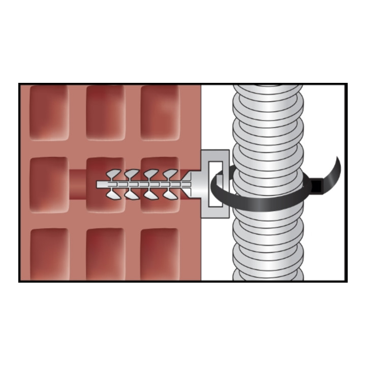 CELO Cheville InsertFIX IFS petite tête, gris 6 mm 31 mm