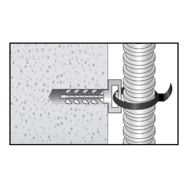 CELO Cheville InsertFIX IFS petite tête, gris 6 mm 31 mm