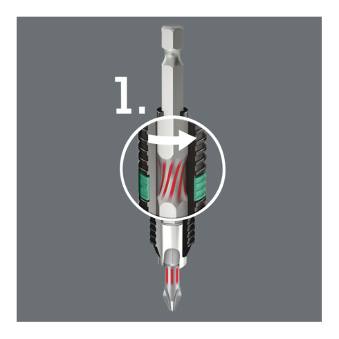 Wera 851/1 BTH Mèche Phillips, longueur 25 mm