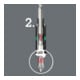 Embout 851/1 BTH 1/4 po. PH 2 L. 25 mm BiTorsion, extra-dur WERA