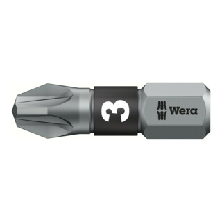 Wera Pozidriv BiTorsion Bit, L25 mm, entraînement 1/4 po