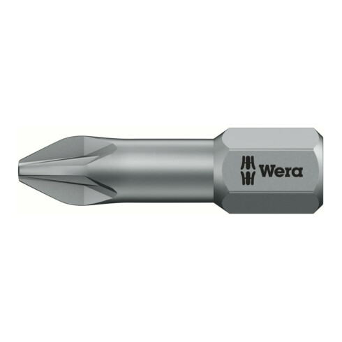 Mèche de torsion Wera Pozidriv, L25 mm, entraînement 1/4", pour métal
