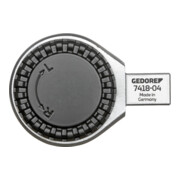Embout à cliquet réversible 7418-02 1/2 po. SE 14x18 mat chromé CV GEDORE-1