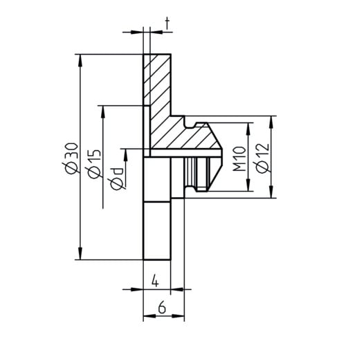 Embout buccal Gesipa 16/36 (pour aluminium 6 places)