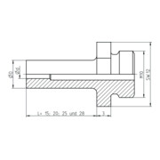 Embout buccal Gesipa V17/27 longueur spéciale 28 pour nouveau dispositif de pressage-3