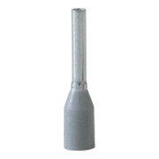 Embout de câble L. L1/L2 14,0/8,0 mm gris avec col en plastique 0,75 (AWG 18) mm