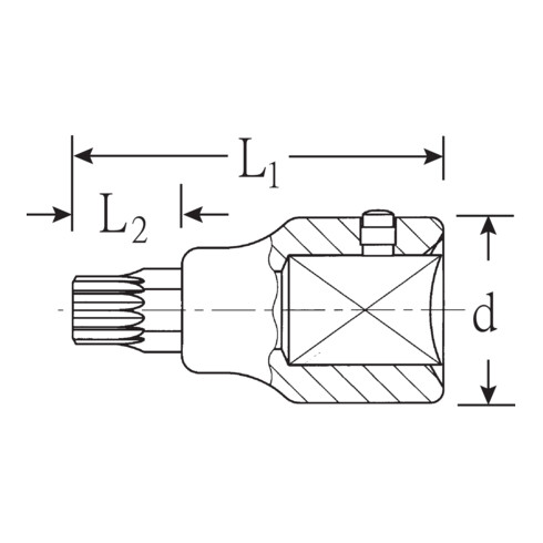 Douilles de tournevis pour testament en acier 59TX