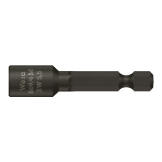 Embout de clé à douilles Wera 869/4M magnétiques, longueur 50 mm