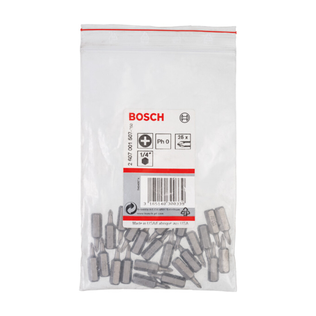 Embout de tournevis Bosch extra-dur, PH 0, 25 mm