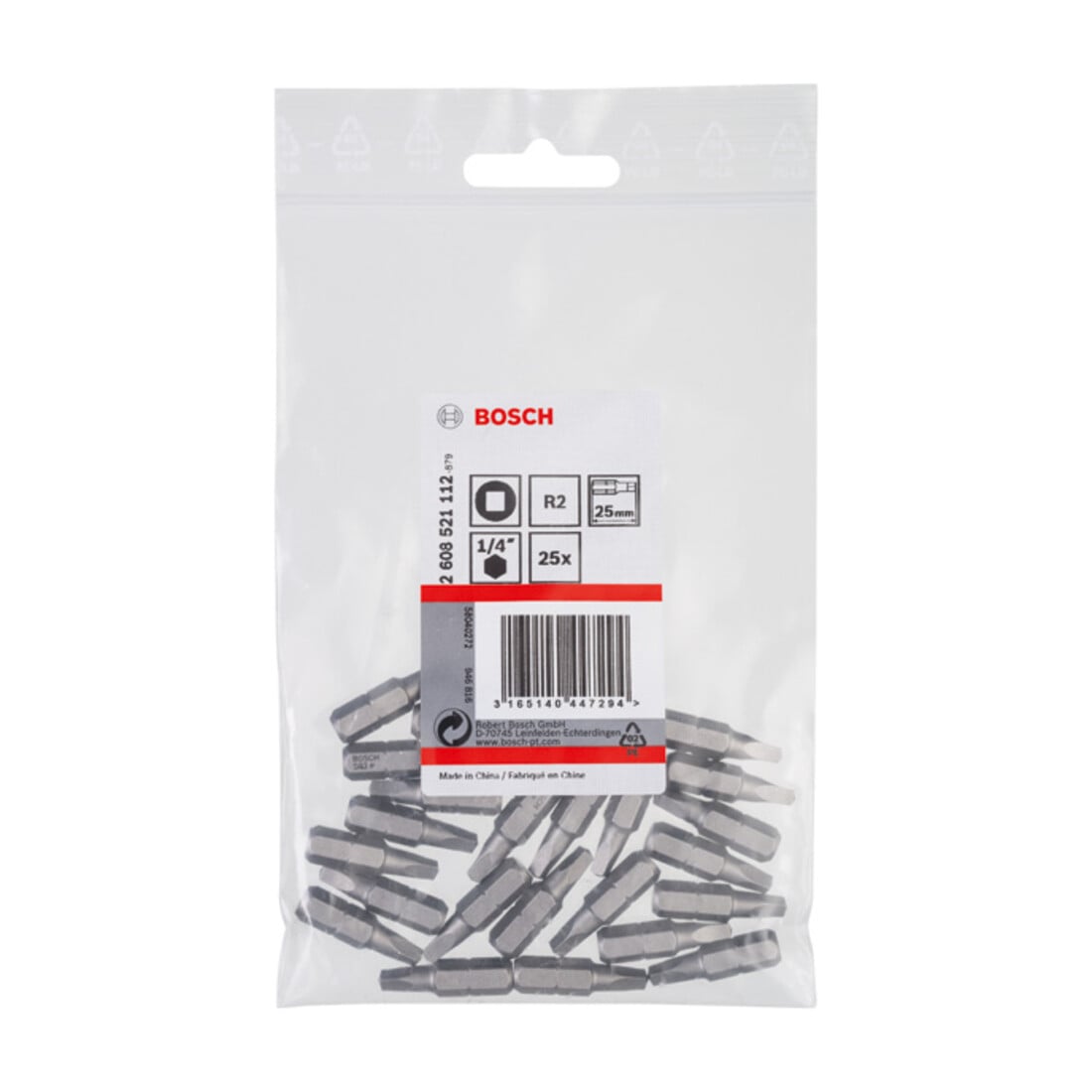 Embout de tournevis Bosch extra dur, R2, 25 mm