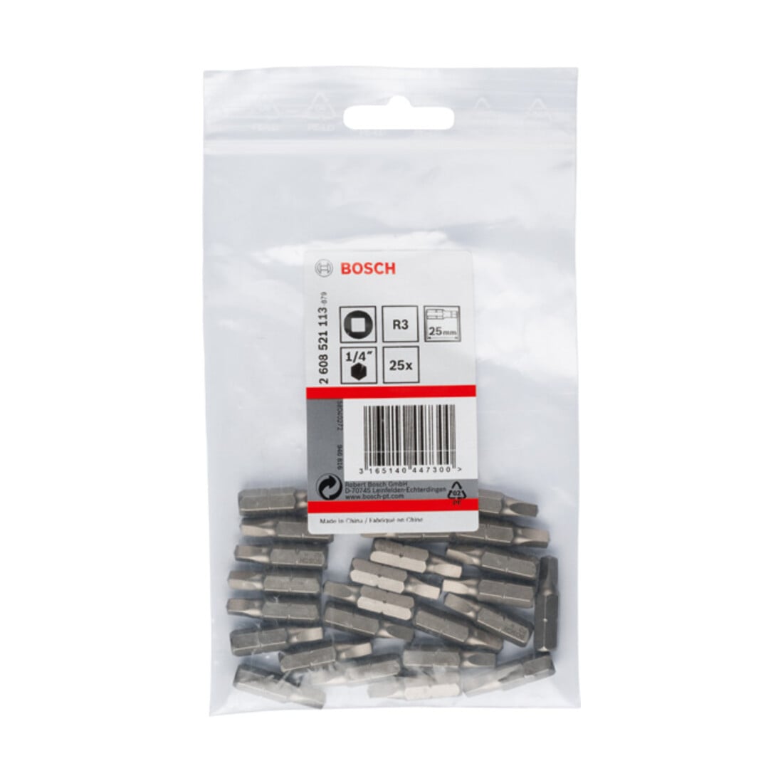 Embout de tournevis Bosch extra dur, R3, 25 mm