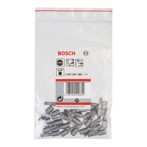 Embout de tournevis Bosch extra dur, S 0,6 x 4,5, 25 mm