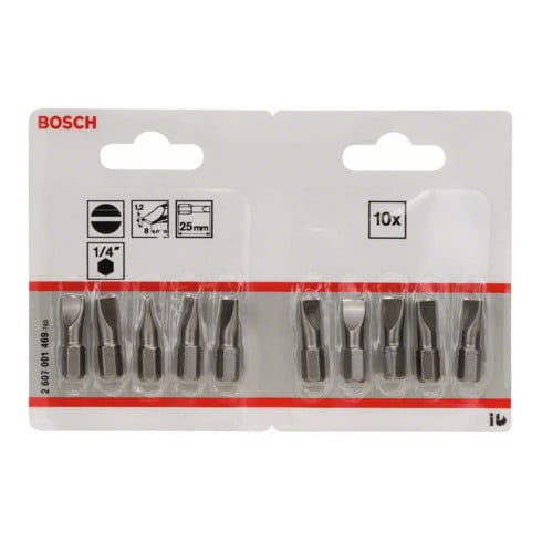 Embout de tournevis Bosch extra dur, S 1,2 x 8,0, 25 mm