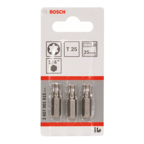 Embout de tournevis Bosch extra dur T25, 25 mm