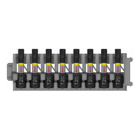 Embout de tournevis Bosch Impact Control 8 pièces avec T20 25 mm