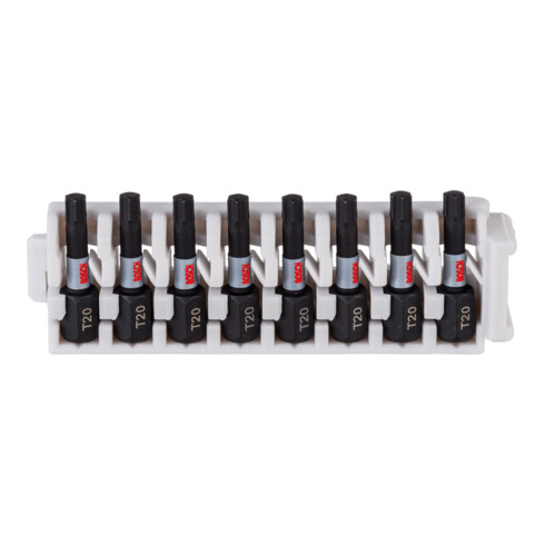 Embout de tournevis Bosch Impact Control 8 pièces avec T20 25 mm