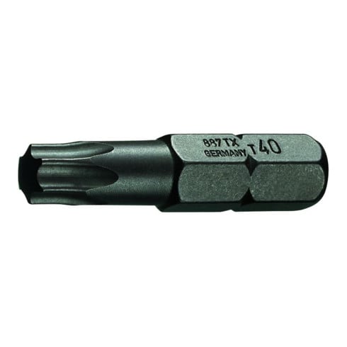 Embout de tournevis Gedore 1/4", paquet de 10 pièces, intérieur TORX T9