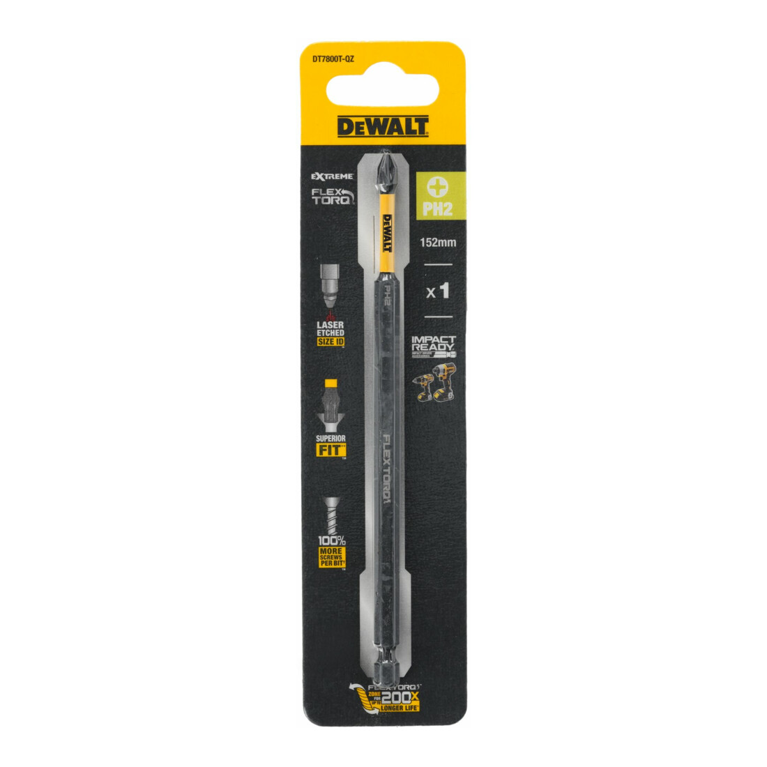 Embout de vissage Dewalt PH2 152mm