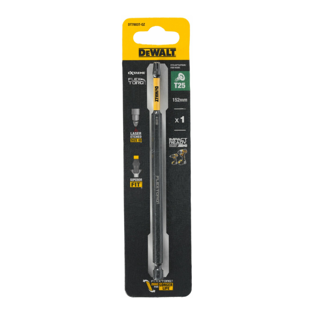 Embout de vissage Dewalt T25 152mm