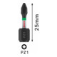 Embout de vissage Impact Control Bosch, 25 mm, 2xPZ1. Pour tournevis-4