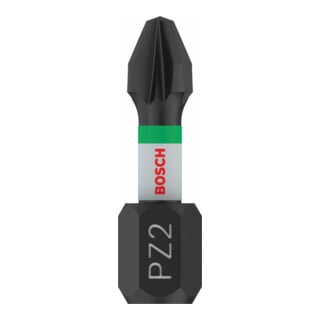 Embout de vissage Impact Control Bosch, 25 mm, 2xPZ2. Pour tournevis