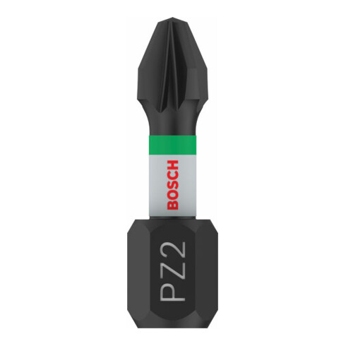 Embout de vissage Impact Control Bosch, 25 mm, 2xPZ2. Pour tournevis