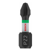 Embout de vissage Impact Control Bosch, 25 mm, 2xPZ2. Pour tournevis